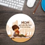 Best Mom Round Mouse Pad 1