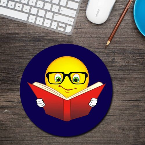Books Lover Round Mouse Pad