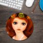 Doll Round Mouse Pad