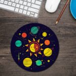 Solar System Round Mouse Pad 1