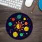 Solar System Round Mouse Pad