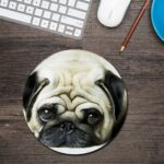 Pug Mouse Pad Round Mouse Pad 1
