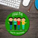Saathi Haath Badhana Round Mouse Pad 1