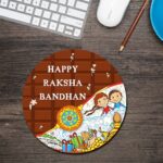 Happy Rakshabandhan Round Mouse Pad 1