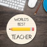 World’s Best Teacher Round Mouse Pad 1