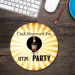 Daaru Party Round Mouse Pad 1