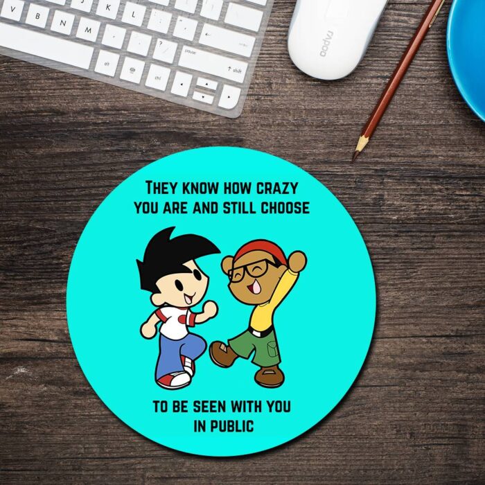 Friendship Round Mouse Pad