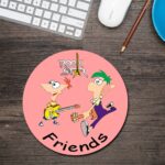 Rockstar Friends Round Mouse Pad 1