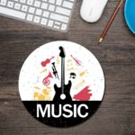 Music Round Mouse Pad 1