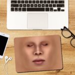 Embossed Face Rectangle Mouse Pad 1