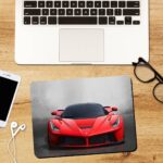 Red Car Rectangle Mouse Pad 1