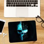 Skull Face Rectangle Mouse Pad 1