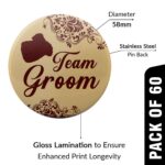 C10D12582 Groom & Team Groom Badge Set……..