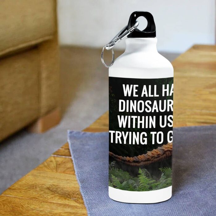 Dinosaur White Sipper Bottle
