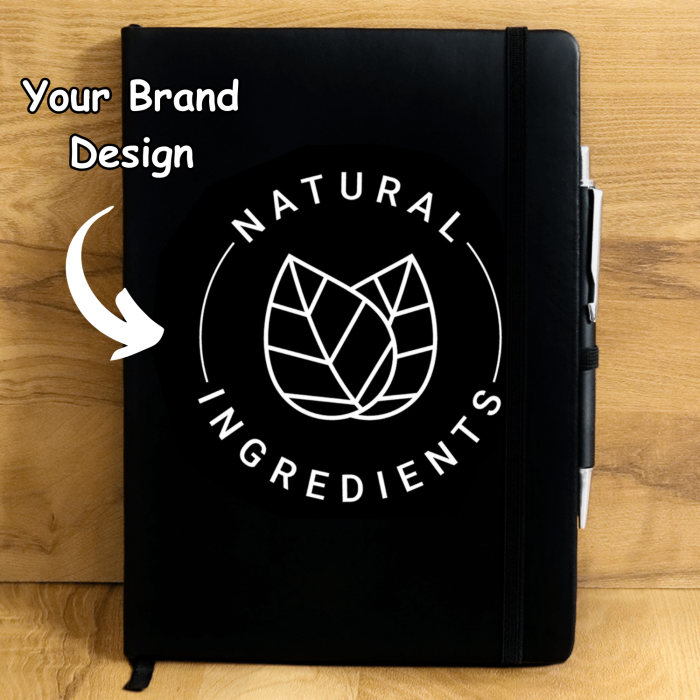 Custom Notebook diary- startup Brand kit